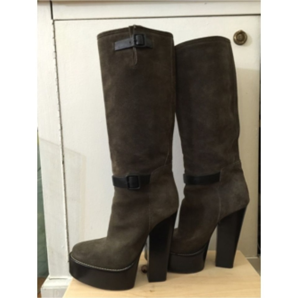 Womens Balenciaga High Suede Boots sz 7 US sz 37